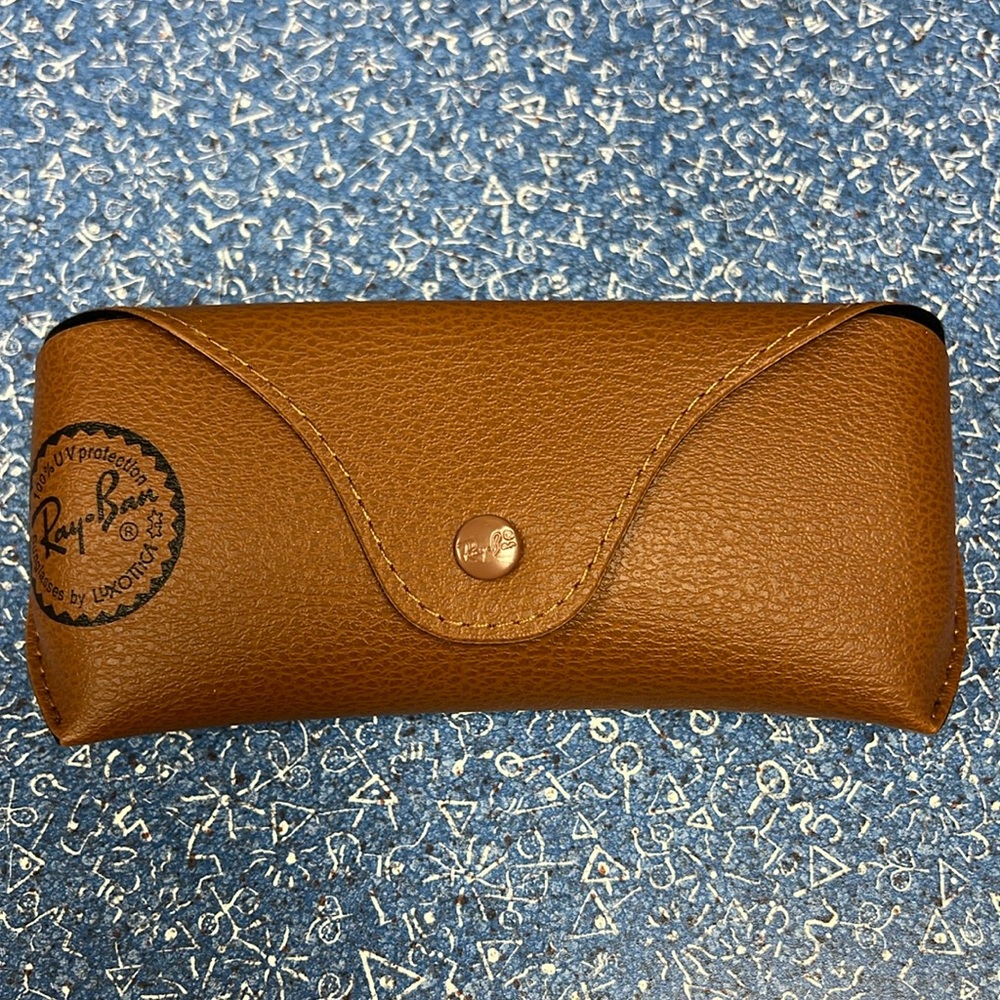 Authentic Ray Ban leather sunglass and eyeglass case